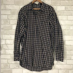 Lands end men’s checkered flannel